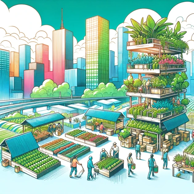 Agriculture urbaine et sécurité alimentaire : avantages écologiques et sociaux