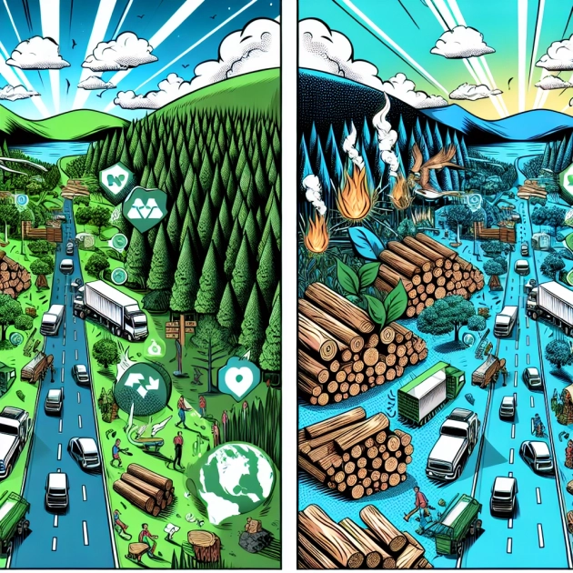 Bois local vs bois exotique : comment privilégier une consommation de bois à faible impact carbone ?