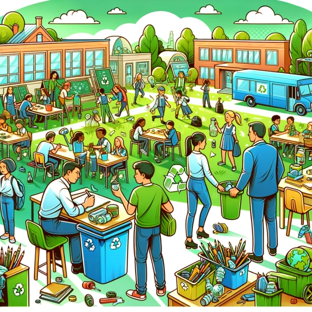 Comment développer des partenariats éducatifs pour sensibiliser les écoles à la réduction des déchets
