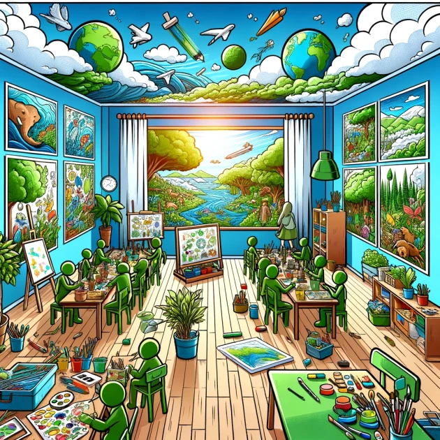 Comment l'éducation artistique sensibilise-t-elle les enfants à la protection de l'environnement ?