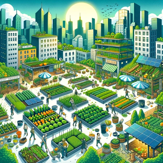 Comment les fermes urbaines biologiques contribuent à une alimentation saine et durable en ville