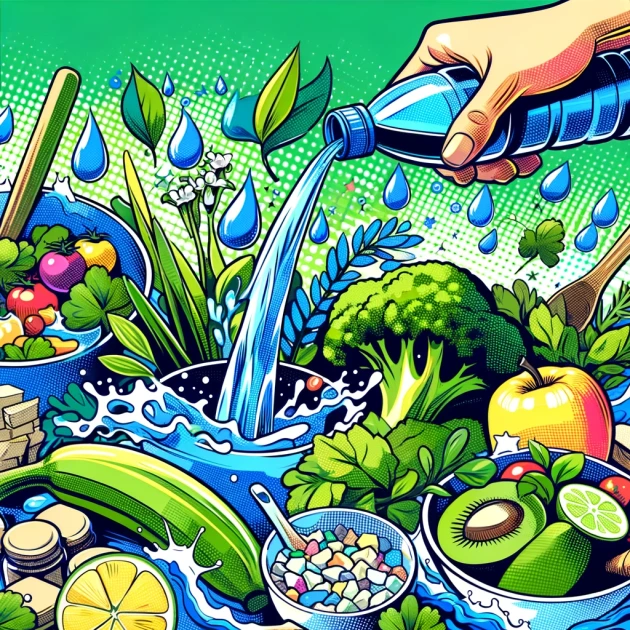 Consommation d'eau dans l'alimentation : astuces pour un régime plus écologique