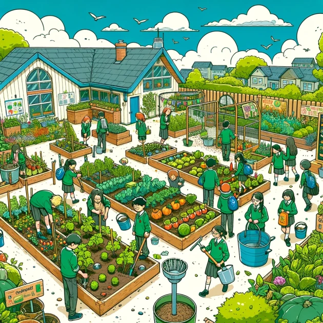 Créer un potager scolaire pour enseigner la durabilité et l'alimentation responsable