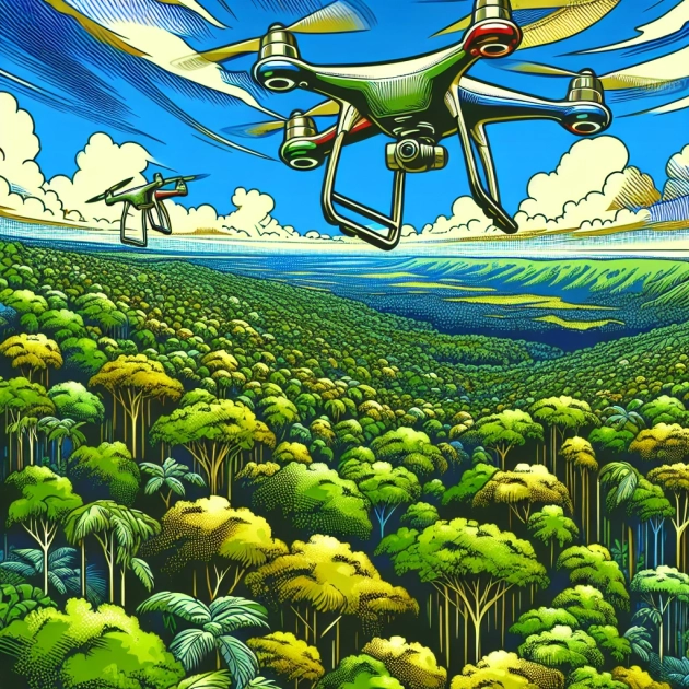 Drones environnementaux : quand les véhicules aériens sans pilote aident à surveiller et protéger les forêts tropicales