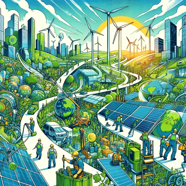 Emplois verts : le rôle croissant des technologies propres et de l'innovation environnementale