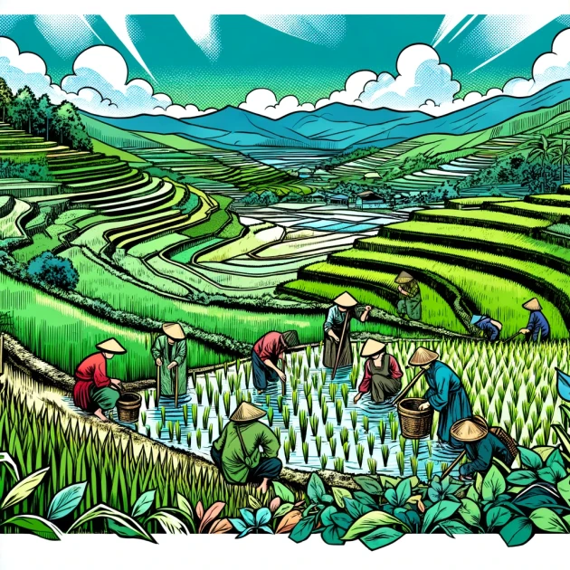 Éthique environnementale dans les pratiques agricoles traditionnelles : le cas des rizières en Asie