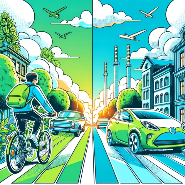Évaluation de l'empreinte carbone des vélos à assistance électrique par rapport aux voitures traditionnelles