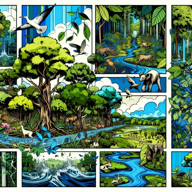 Impact du réchauffement climatique sur les espèces d'arbres et la biodiversité forestière associée