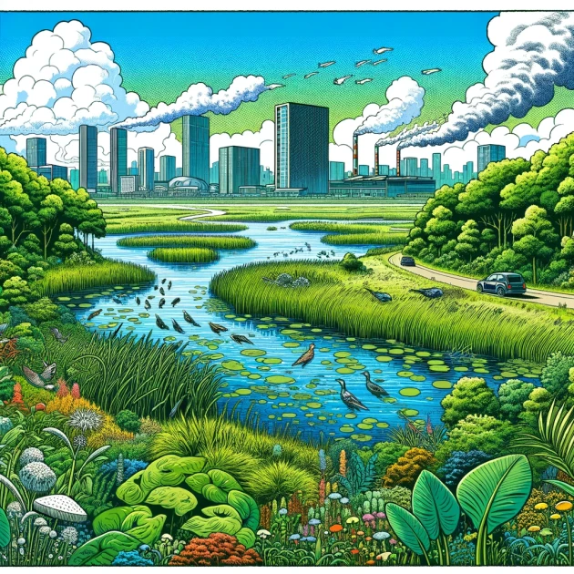 La contribution des zones humides urbaines à la régulation de la qualité de l'air et à la préservation de la biodiversité