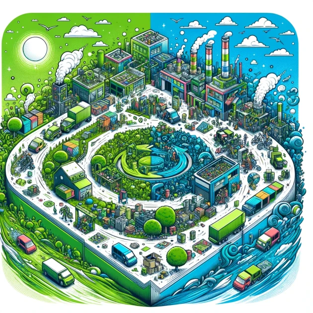 La dimension écologique de l'économie circulaire : le recyclage comme moteur de production responsable