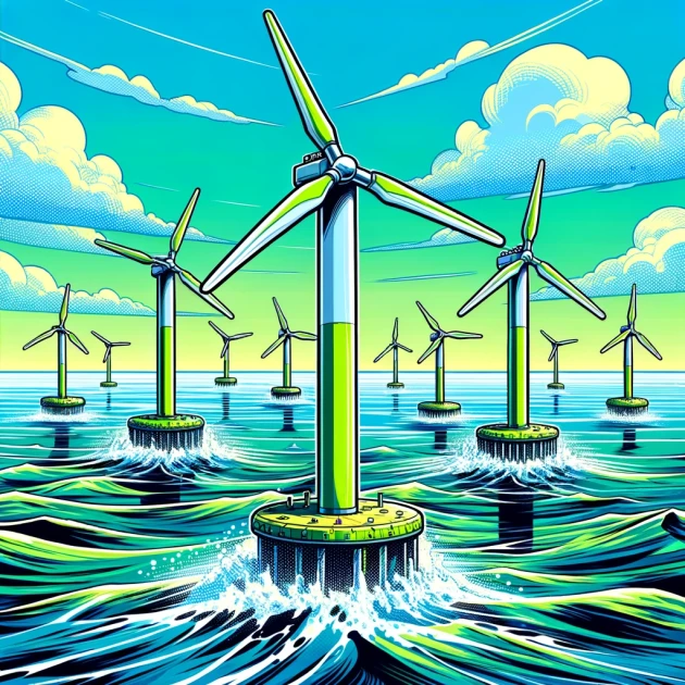 Le potentiel des éoliennes flottantes pour une production d'énergie renouvelable en haute mer