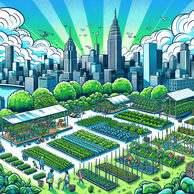 Les bénéfices de l'agriculture biologique urbaine sur la qualité de l'air des villes