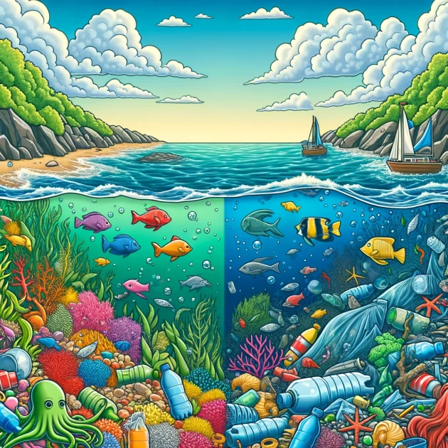 Les conséquences du plastique sur la vie marine côtière