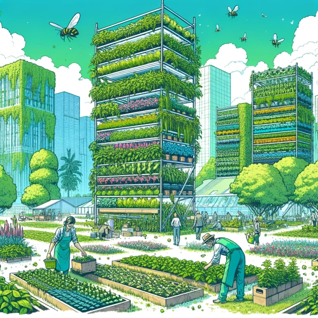 Les cultures verticales en milieu urbain : une innovation pour une agriculture durable en espace restreint