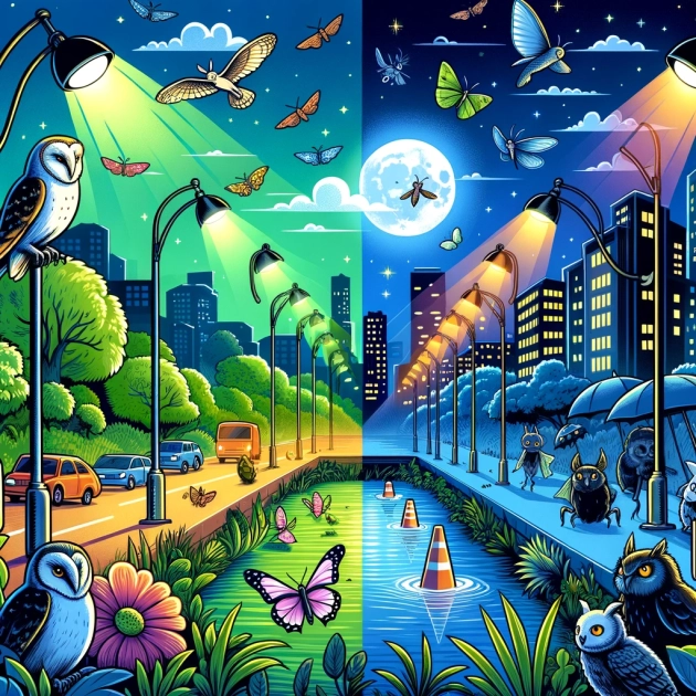 Les effets de la pollution lumineuse sur la faune nocturne en milieu urbain