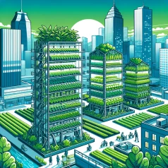 Les fermes urbaines verticales : une solution innovante pour une agriculture durable et résiliente en milieu urbain