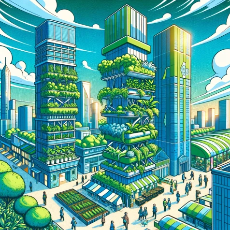 Les fermes urbaines verticales : une solution innovante pour une agriculture durable et résiliente en milieu urbain