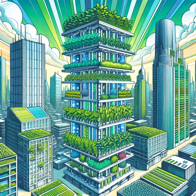 Les fermes verticales : une approche novatrice pour une agriculture urbaine durable et résiliente