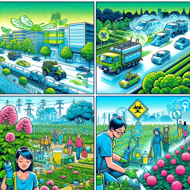Lien entre l'exposition aux pesticides en milieu urbain et les problèmes de santé