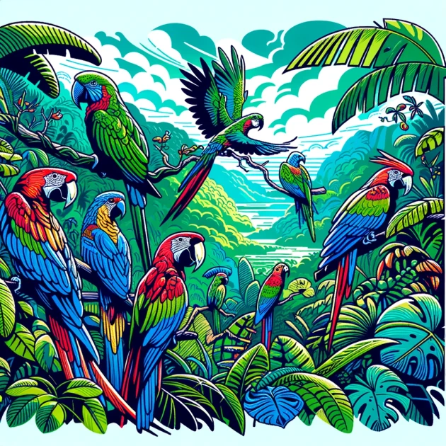 Perroquets rares d'Amazonie : menaces et programmes de réintroduction