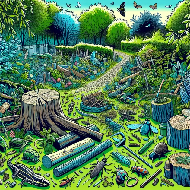 Pourquoi laisser du bois mort dans votre jardin favorise la biodiversité et les services écosystémiques ?