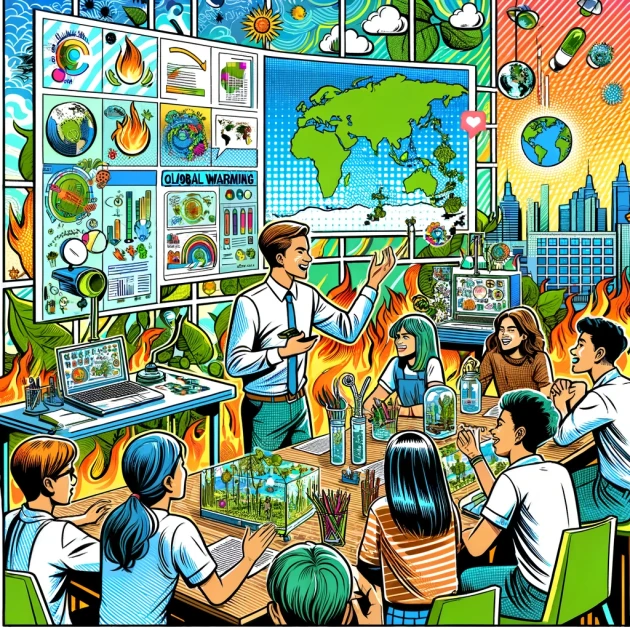 Réchauffement climatique : animer une formation interactive pour les adolescents