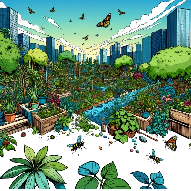 Utilisation de la permaculture en milieu urbain pour favoriser la biodiversité locale