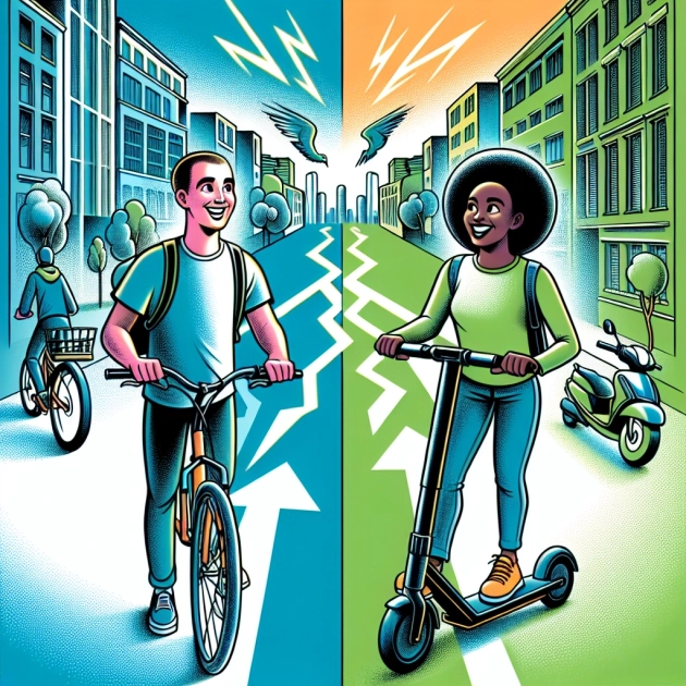 Vélo électrique ou trottinette électrique : que choisir pour une mobilité urbaine respectueuse de l'environnement ?